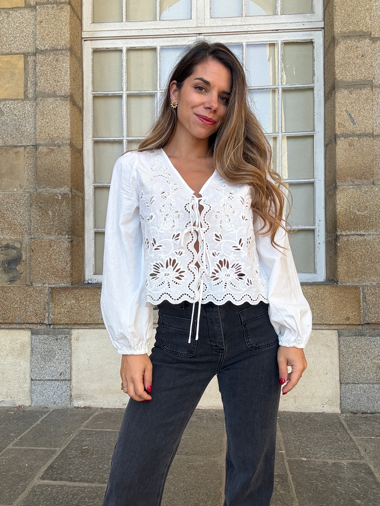 Blouse brodée Juliette