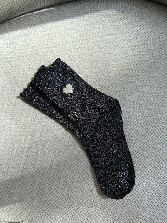Chaussettes Coeur noires
