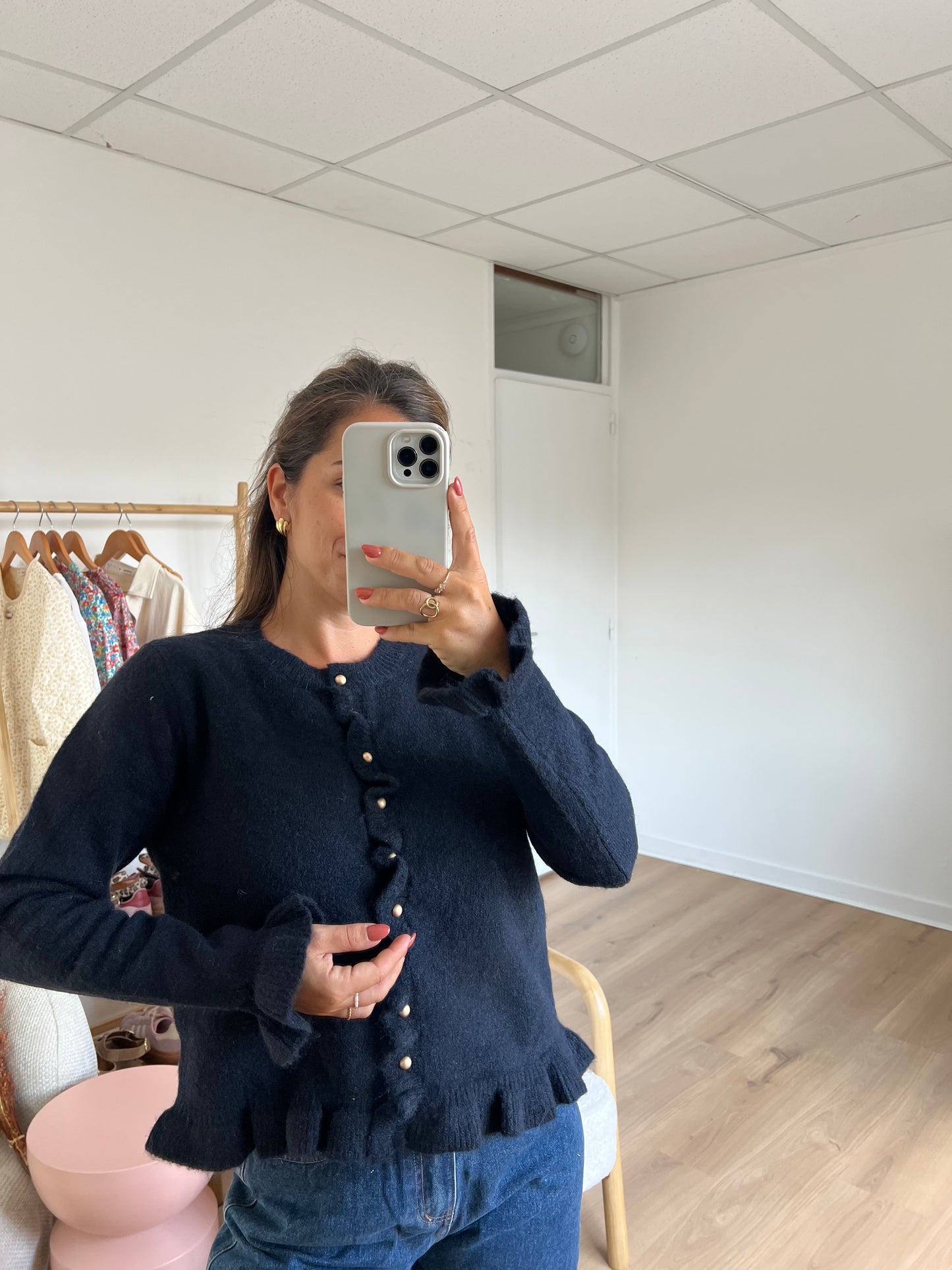 Cardigan Maxine bleu marine