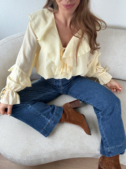 Blouse Iris jaune pâle