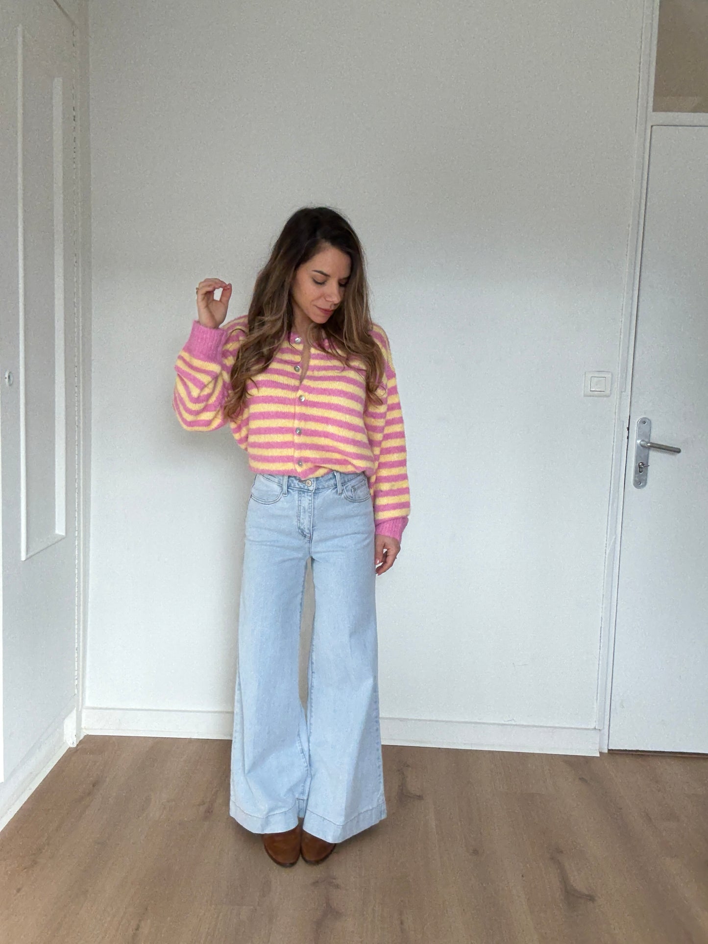 Cardigan rayé Solela