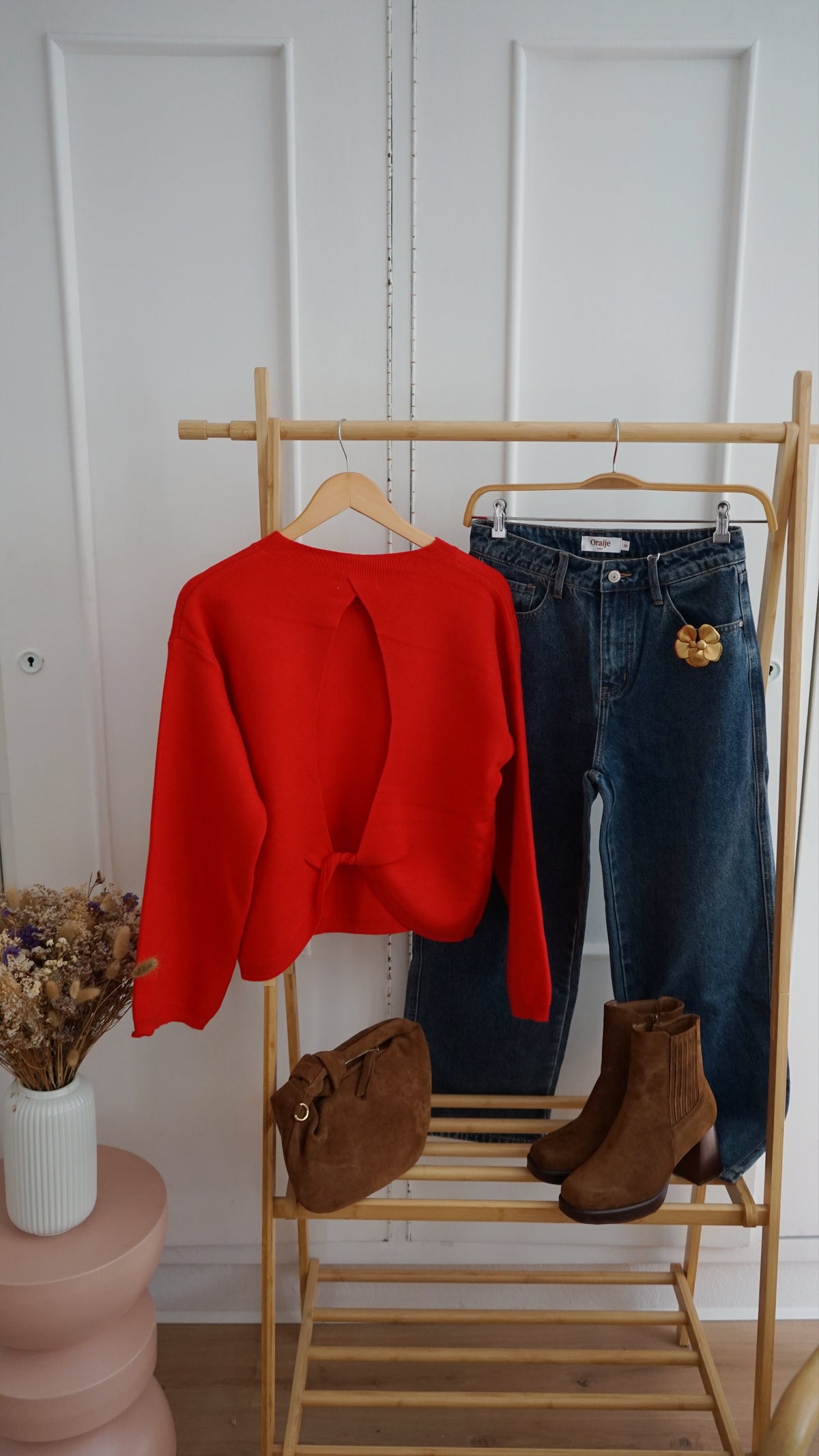 Pull rouge Thaïs