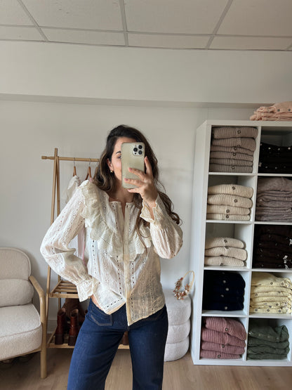 Blouse à volants Calie