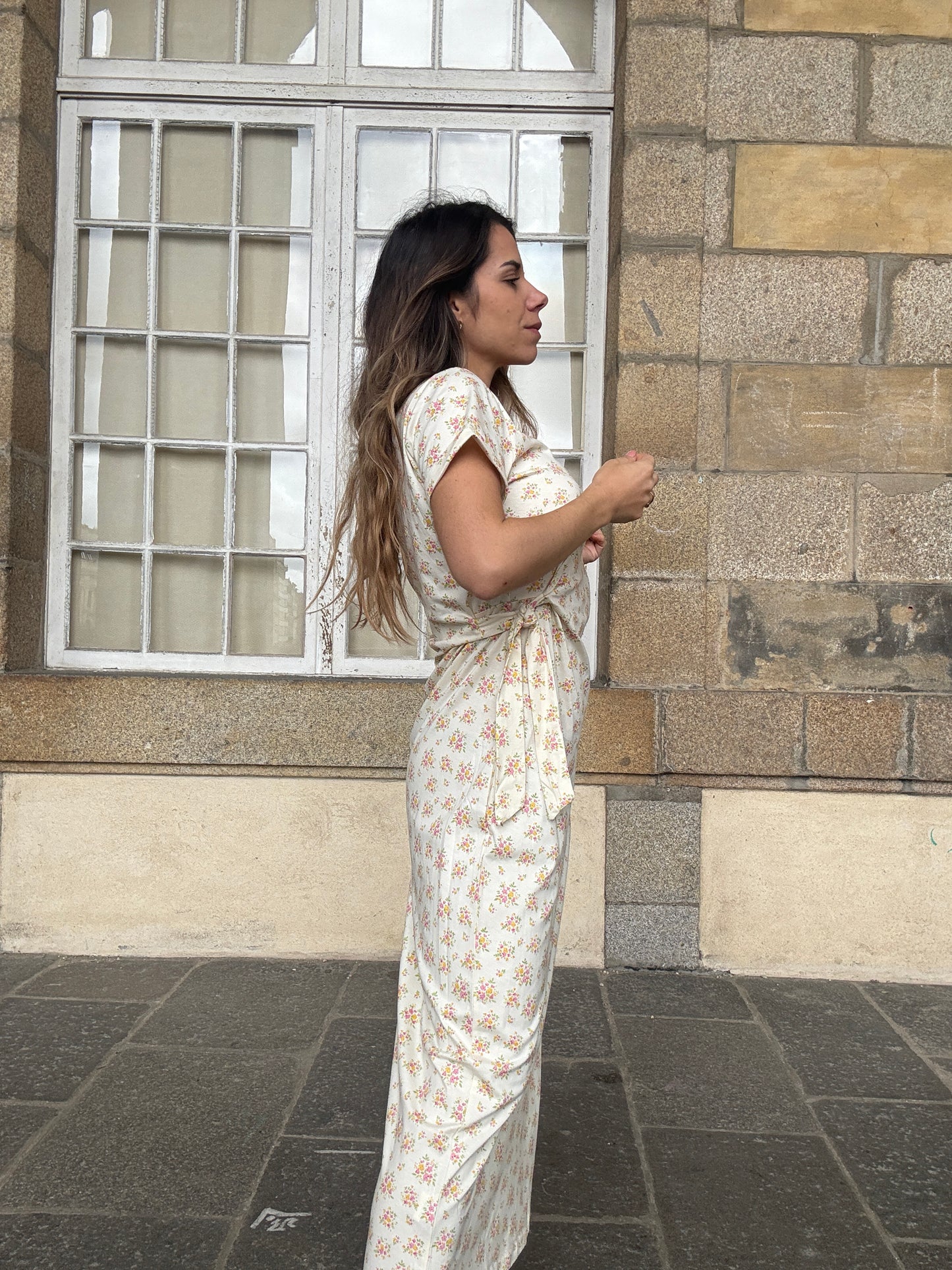 Robe longue à noeud Lucia