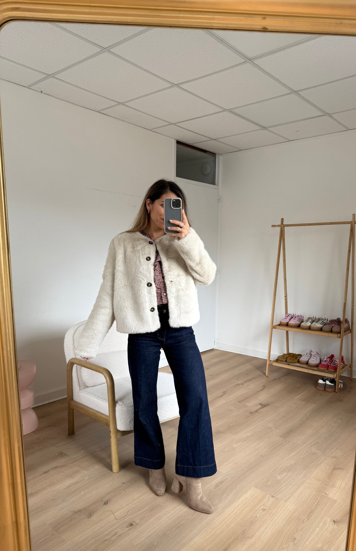 Veste en fausse fourrure Charlotte