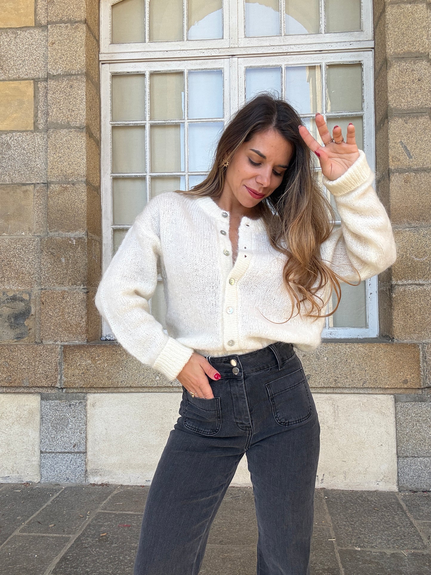 Cardigan Garance écru