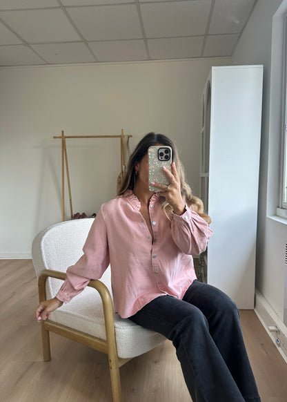 Veste en jean Céleste rose