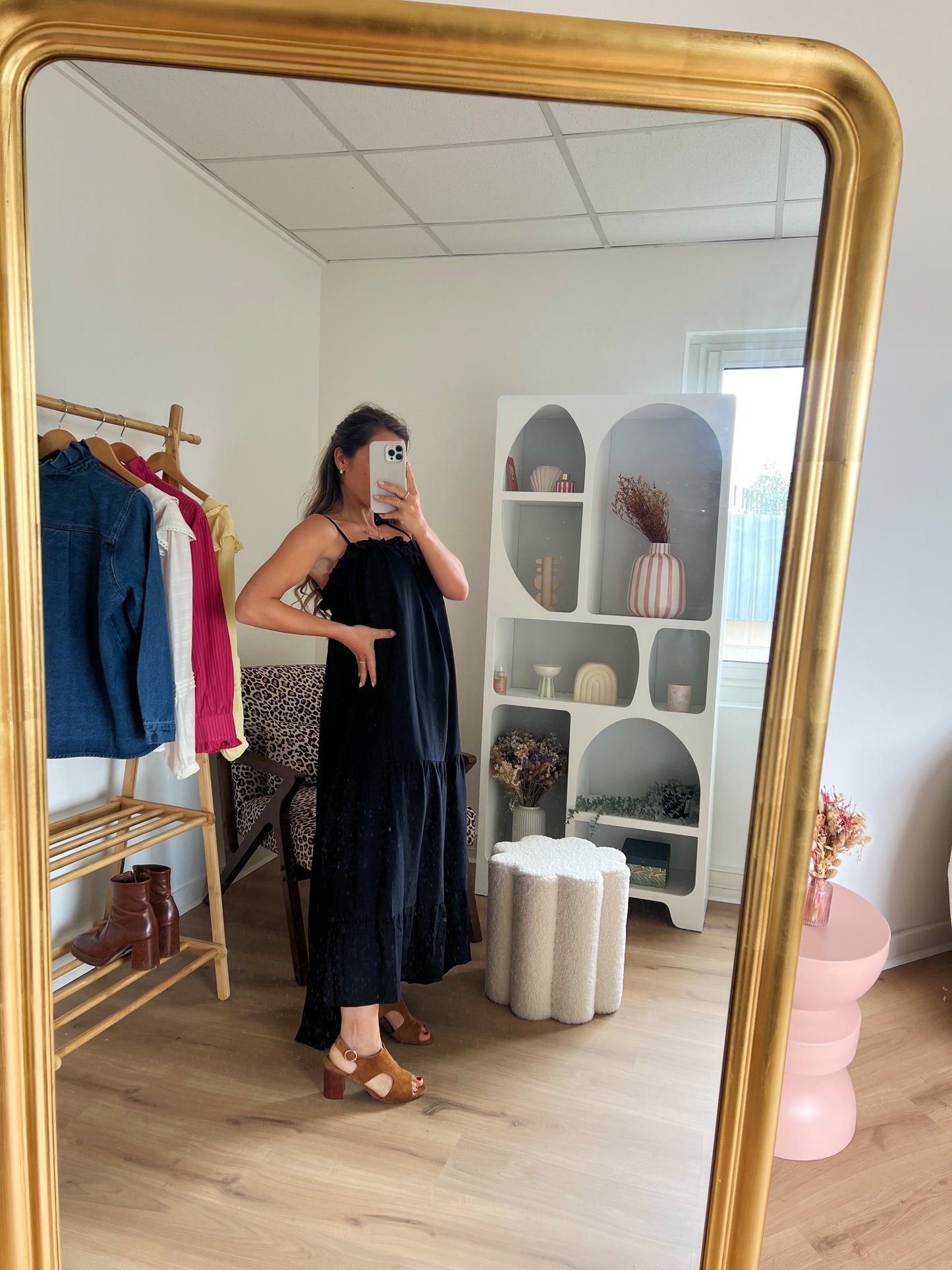 Robe longue Jade noire