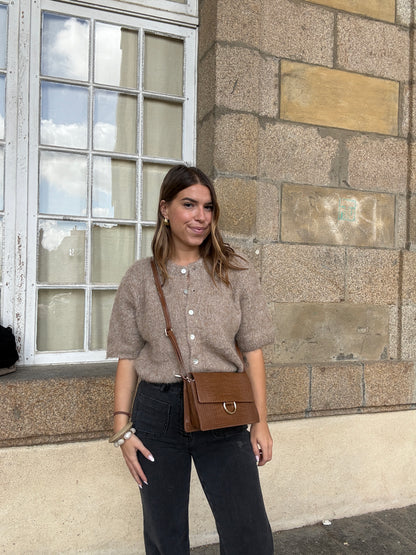 Sac à main en cuir Julia marron