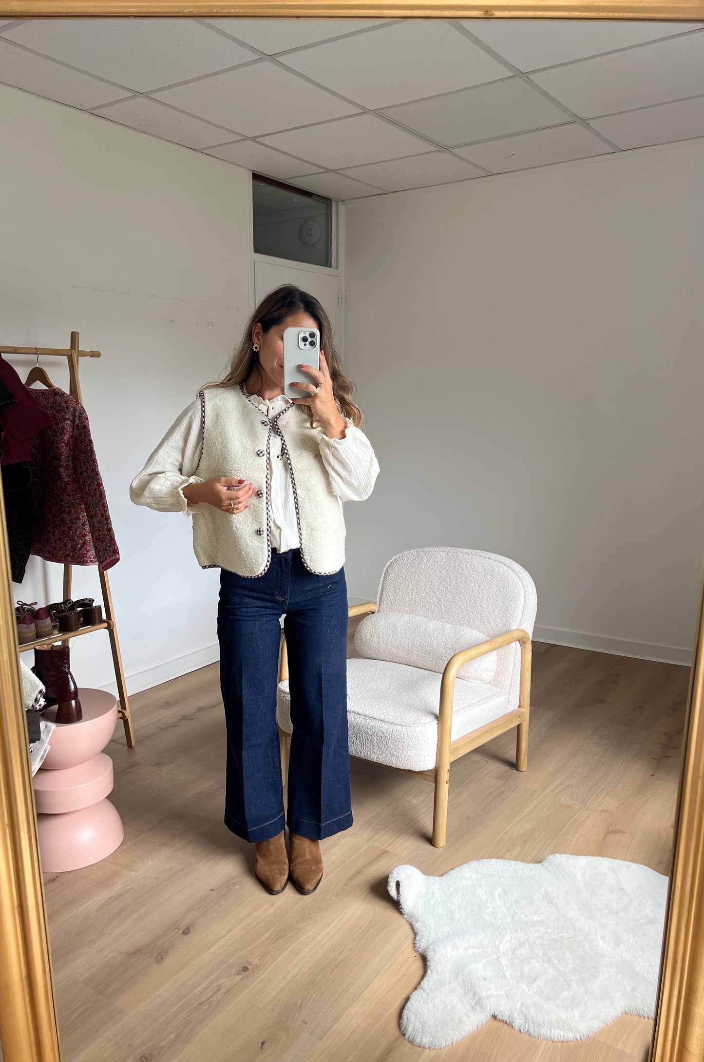 Gilet berger vichy Colette