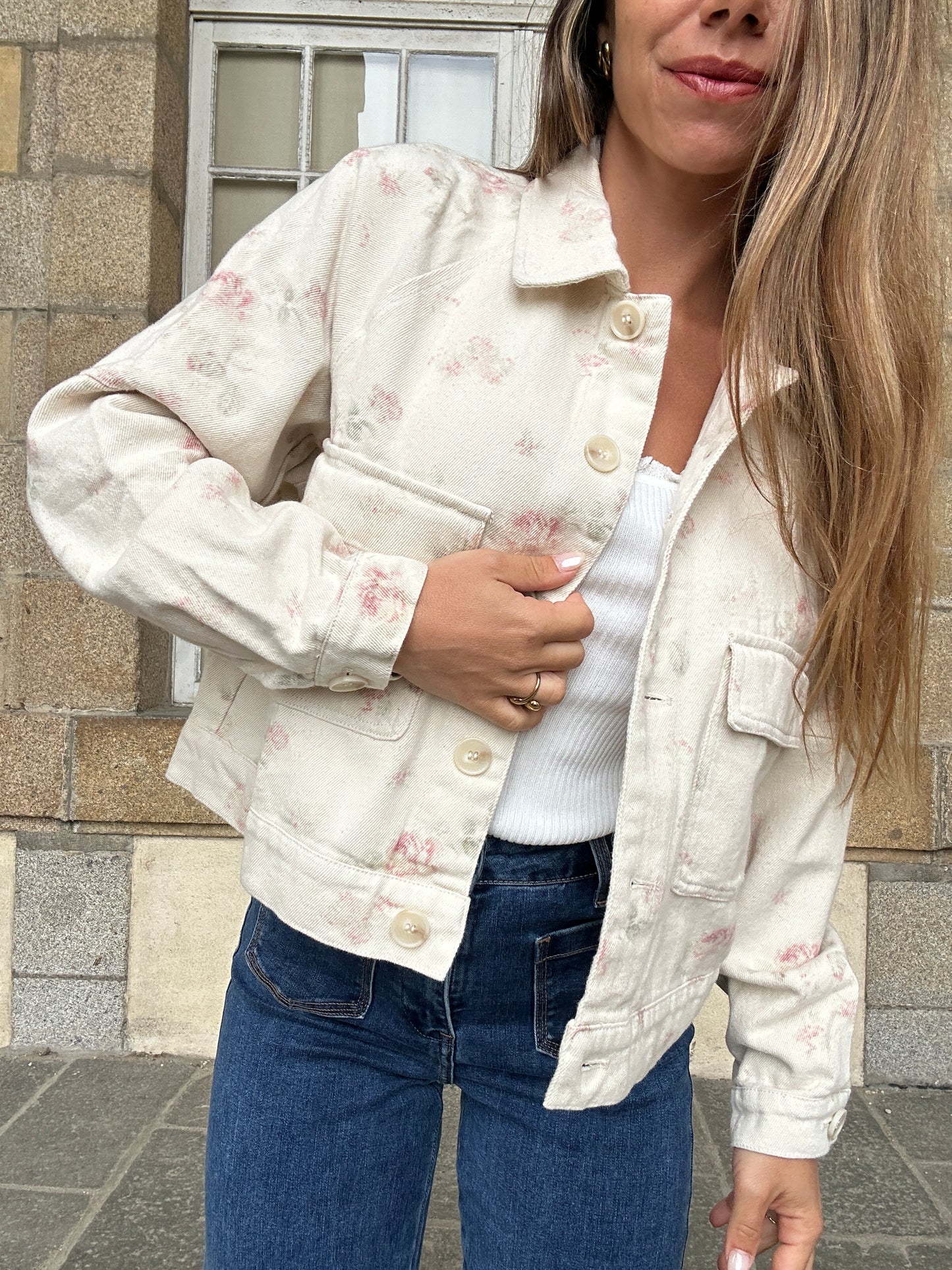 Veste fleurie Jade