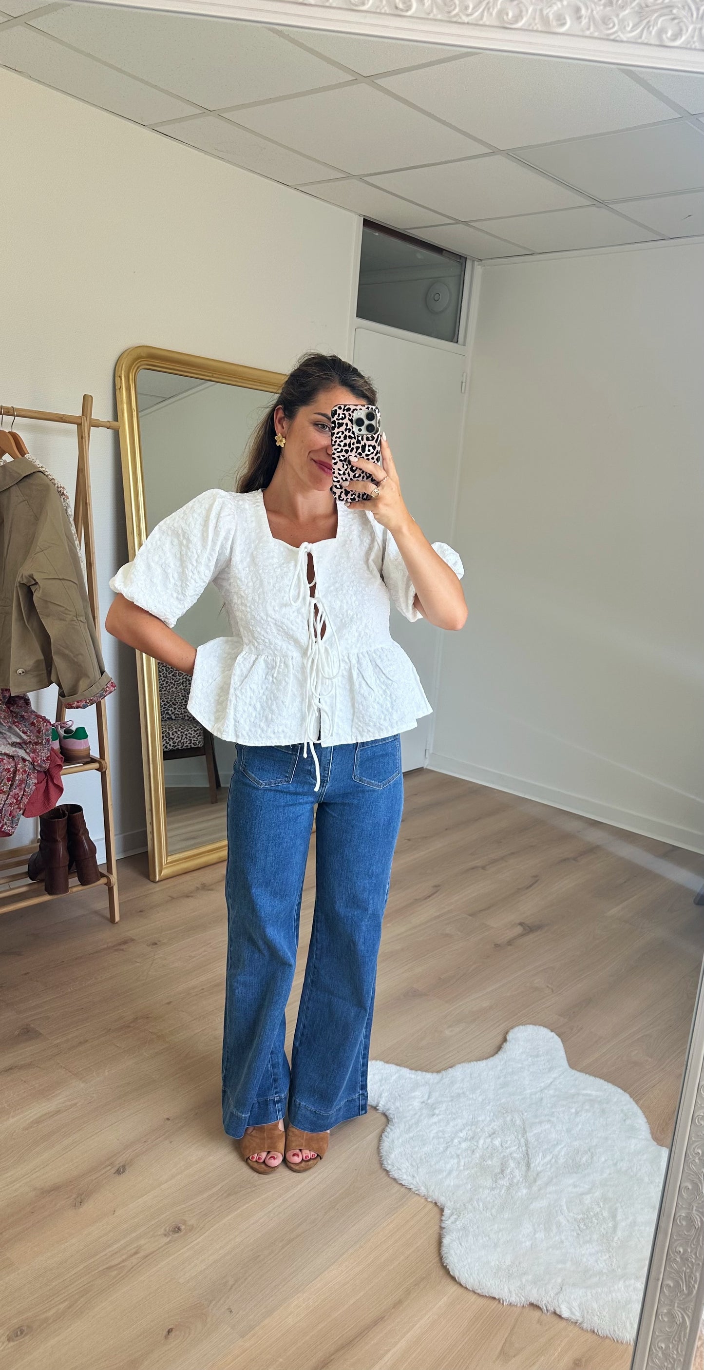 Blouse péplum blanche Giulia