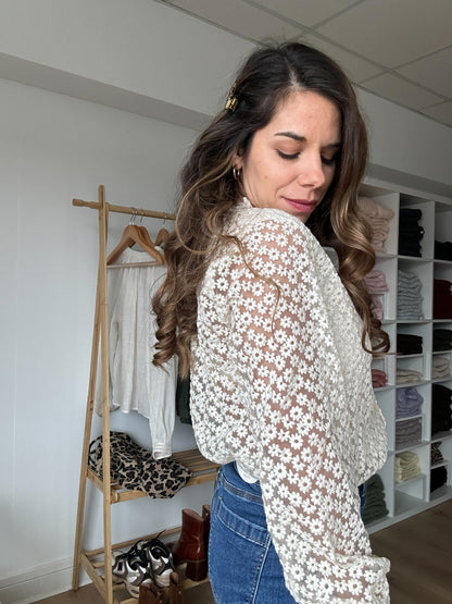 Blouse brodée Isaure