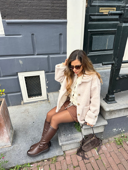 Bottes hautes marrons Nora