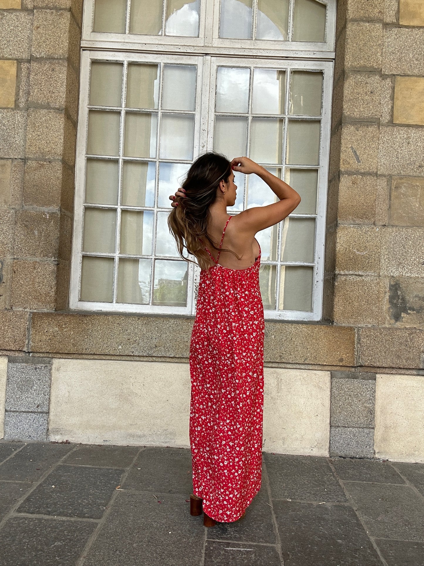 Robe longue fleurie Murcia