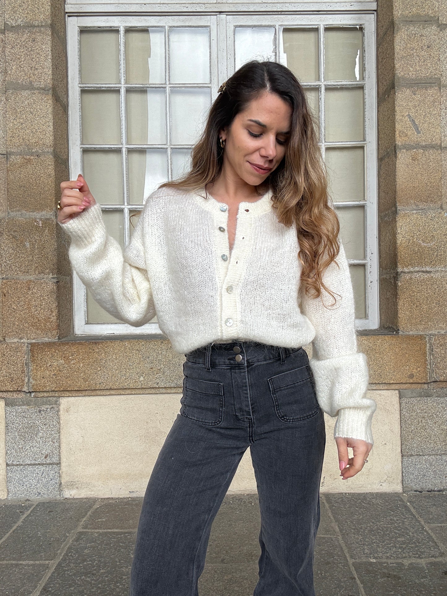 Cardigan Garance écru