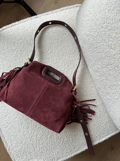 Sac à main en cuir Jodie Bordeaux