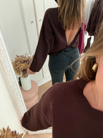 Pull chocolat Thaïs