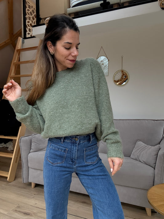 Pull Louise olive