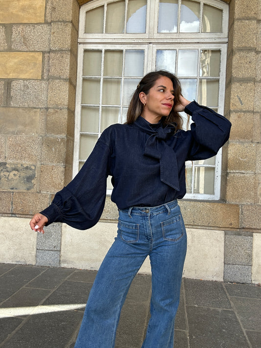 Blouse en jean Aliénor