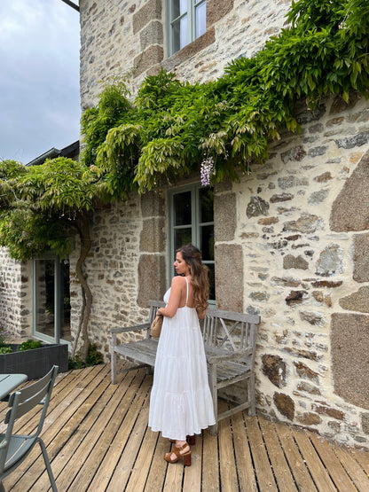 Robe longue Louisa blanche
