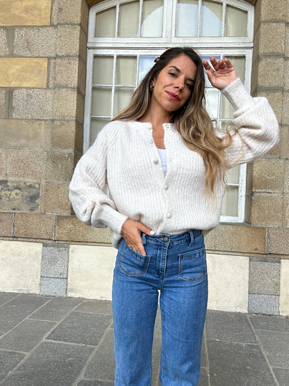 Cardigan Irène beige