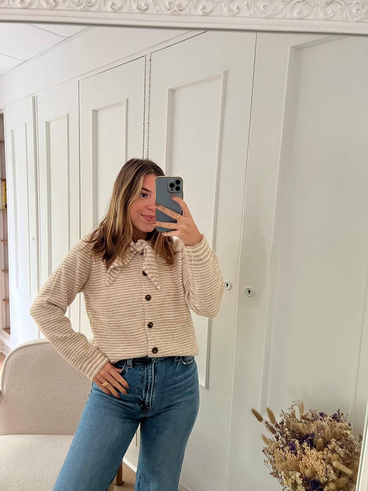 Pull rayé Eloïse beige