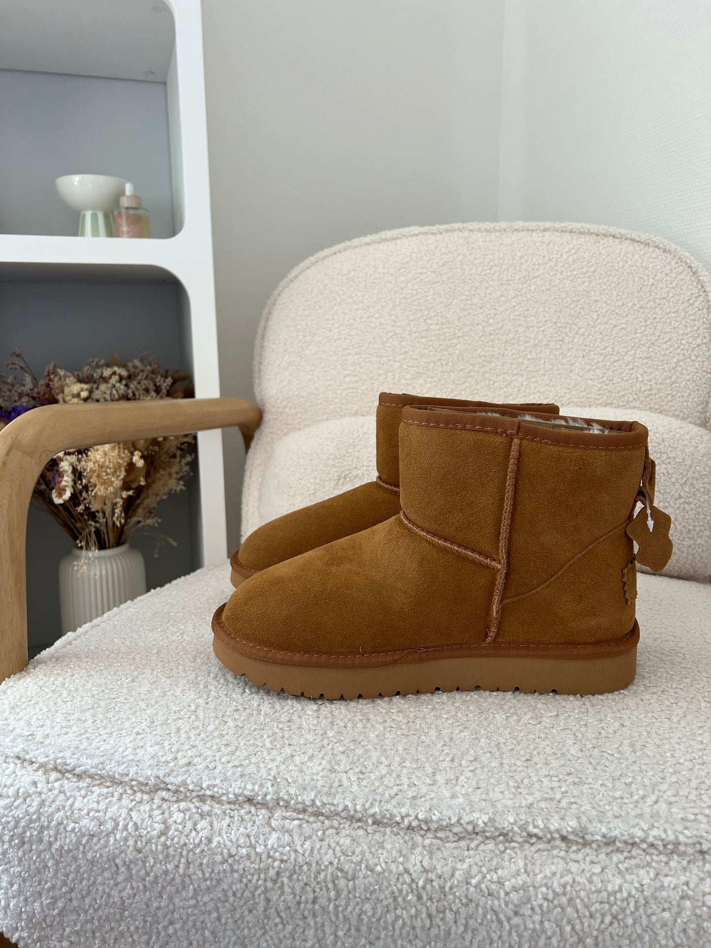 Boots fourrées camel