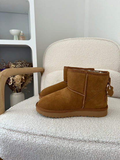 Boots fourrées camel