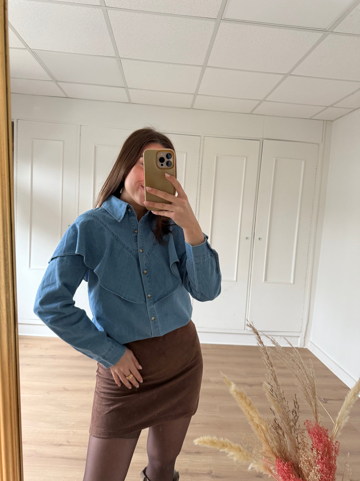 Blouse en denim Agathe