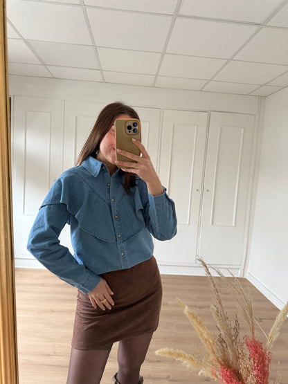 Blouse en denim Agathe