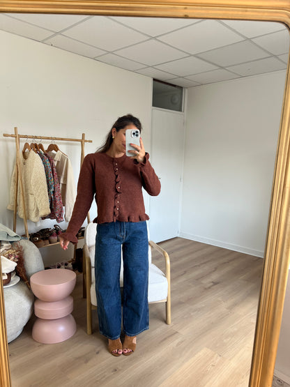Cardigan Maxine marron