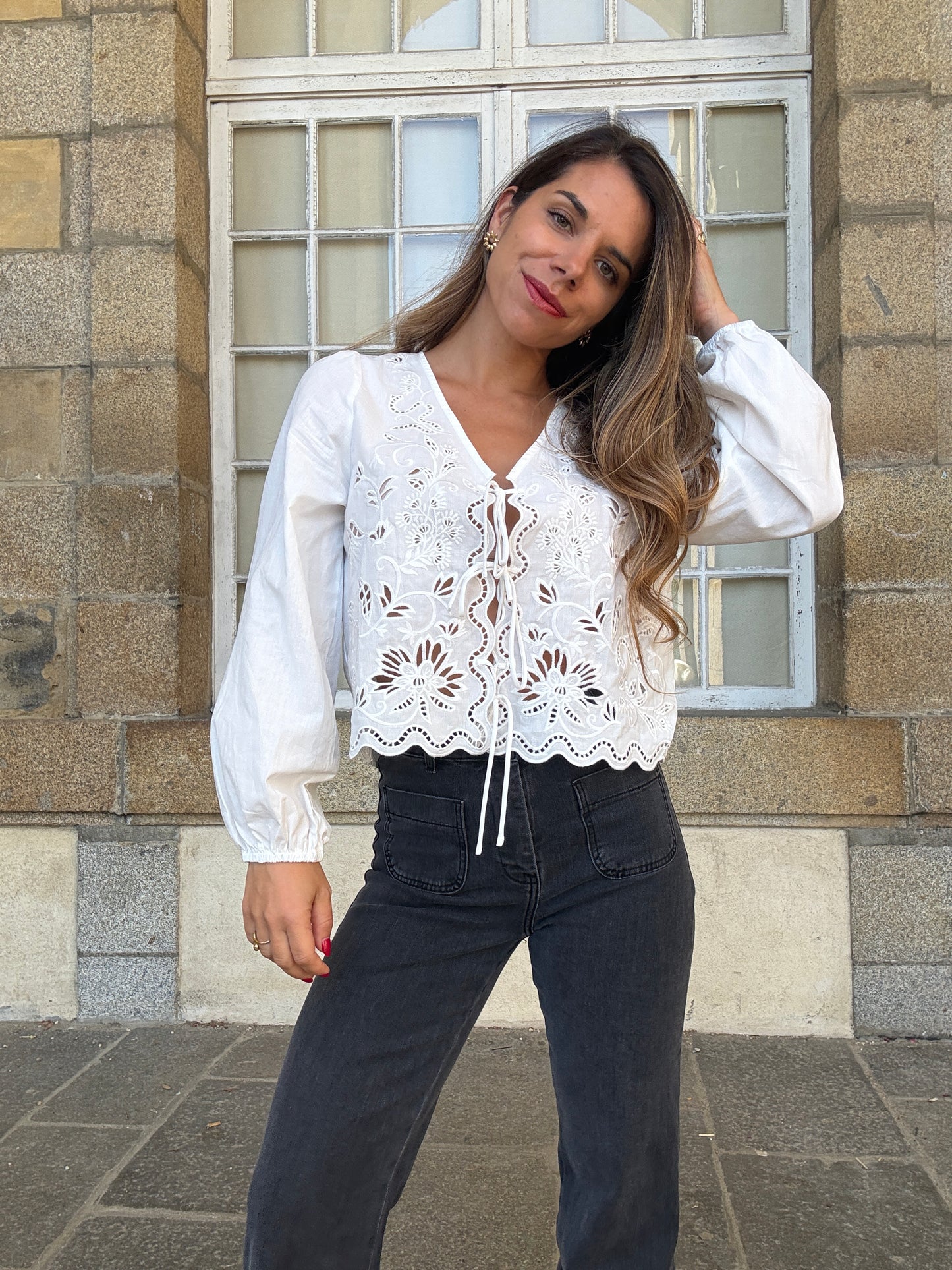 Blouse brodée Juliette