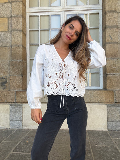 Blouse brodée Juliette