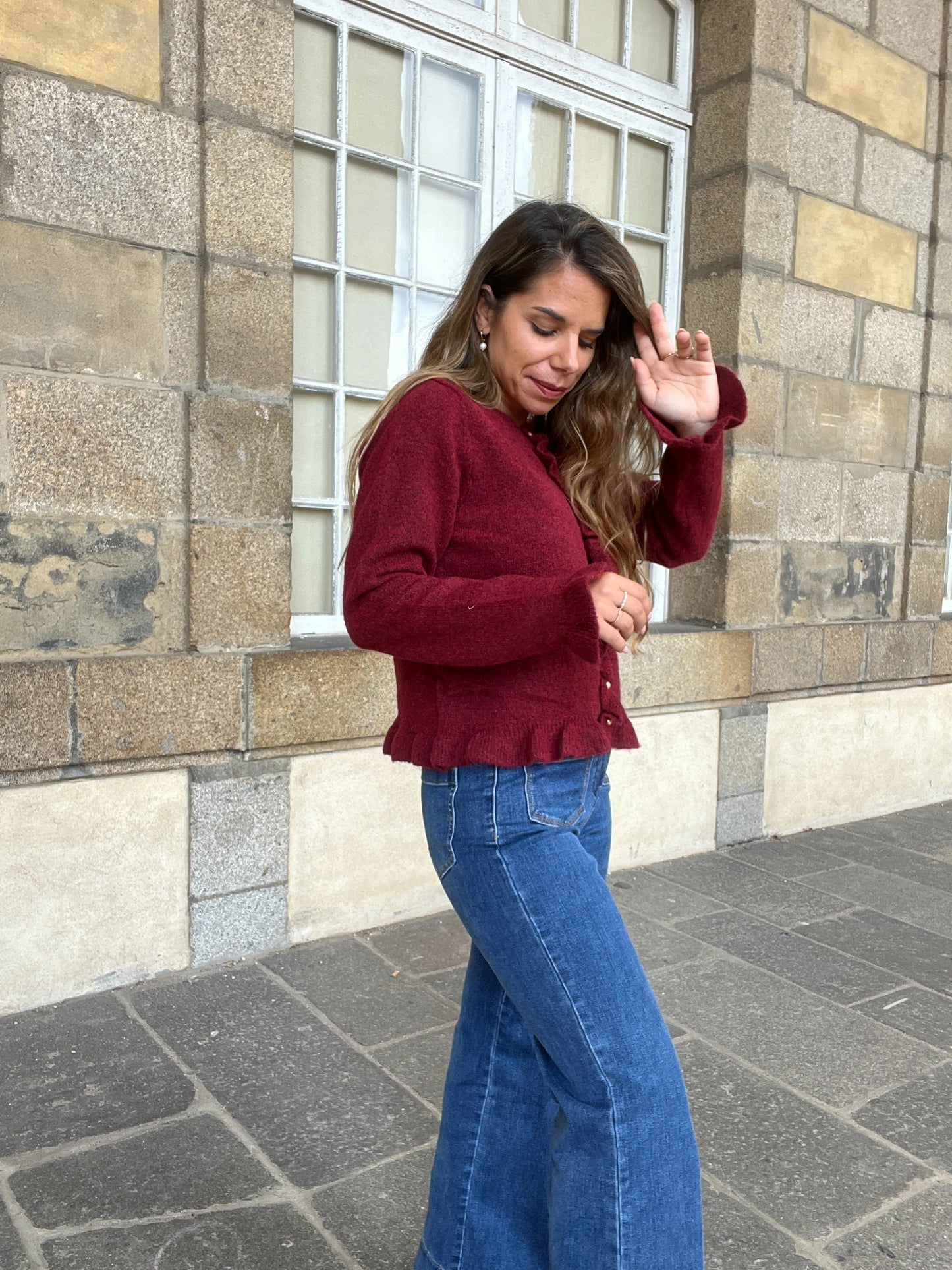 Cardigan Maxine bordeaux