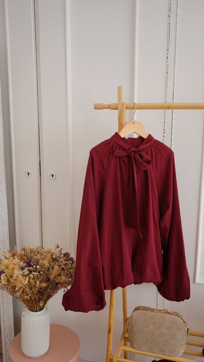 Blouse Mahé bordeaux