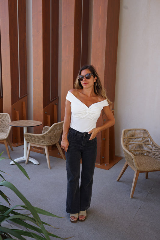 Top Carla écru