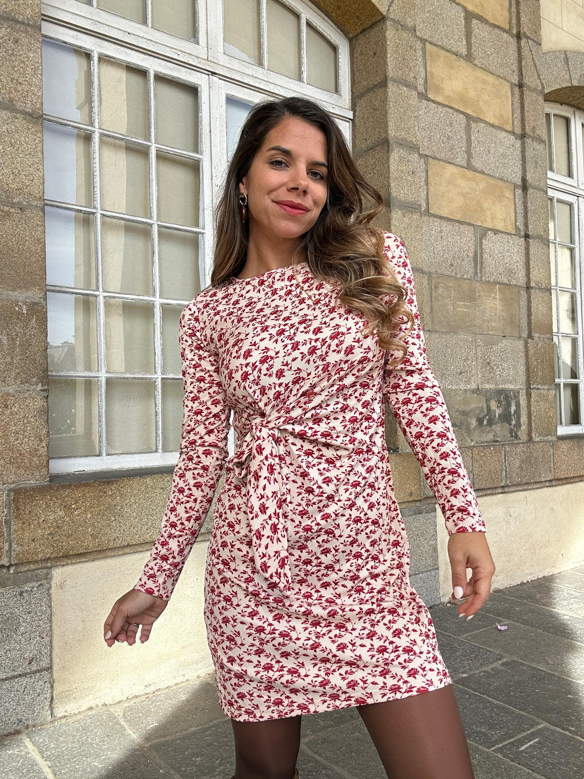 Robe courte à noeud Coline