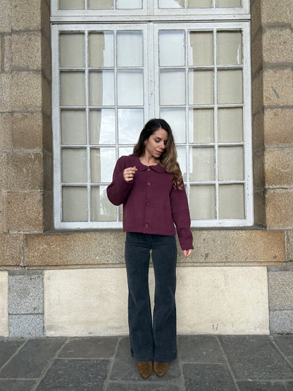 Cardigan Gloria bordeaux