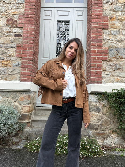 Veste à franges Jolene