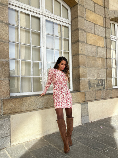 Bottes en suédine Eline camel