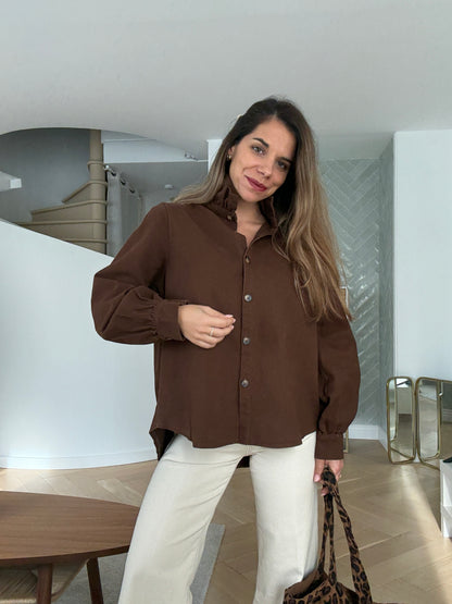 Veste en jean Céleste chocolat