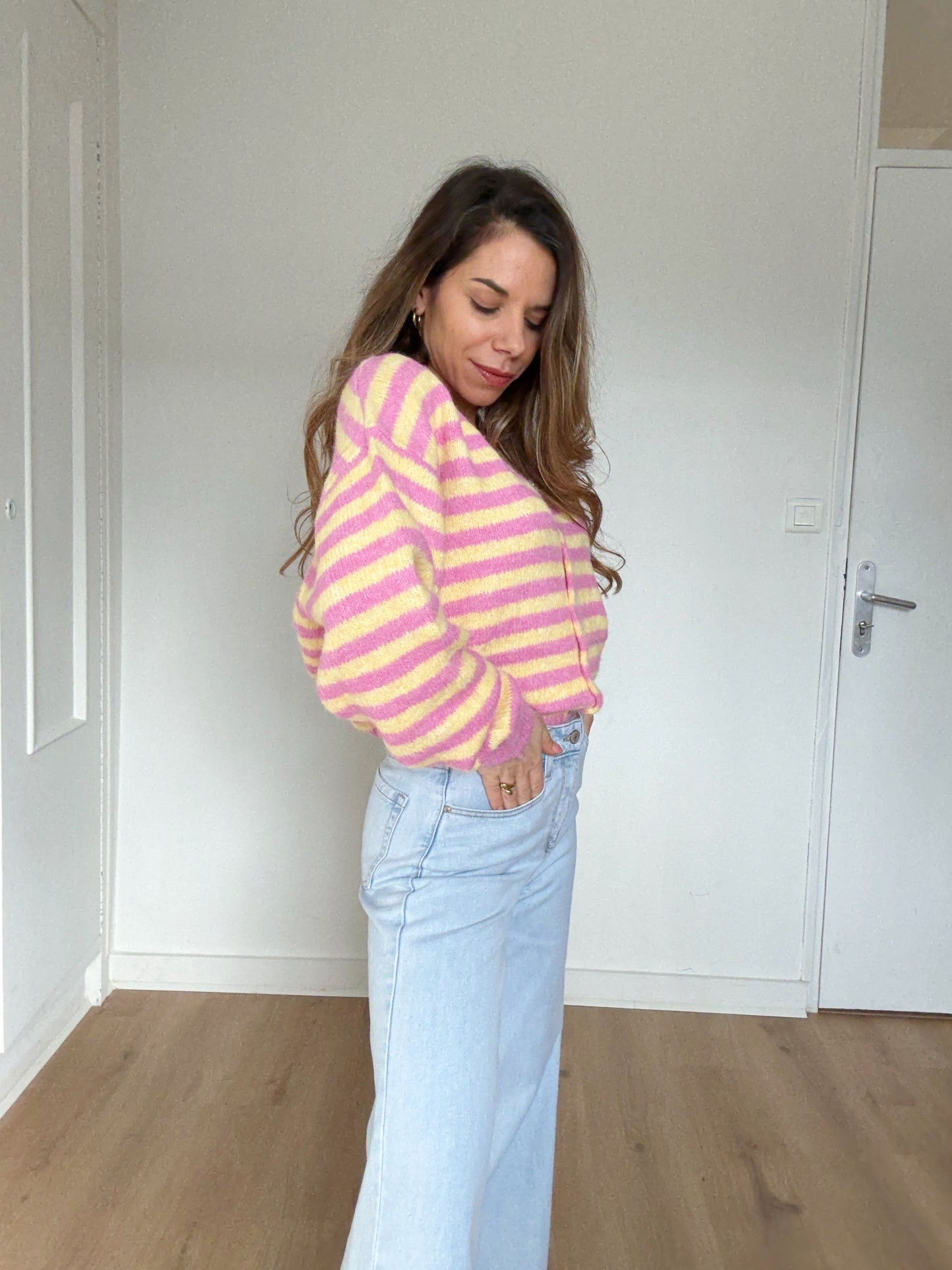 Cardigan rayé Solela