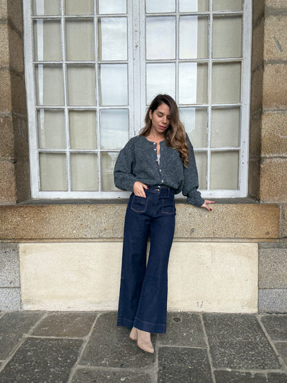 Cardigan Charlie gris foncé