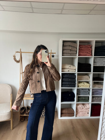 Veste effet daim Aline