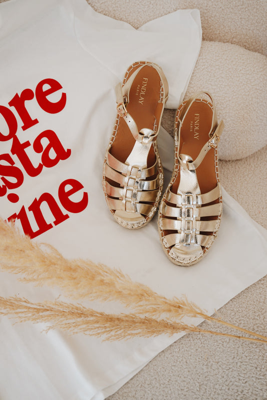 Sandales Salomé Gold