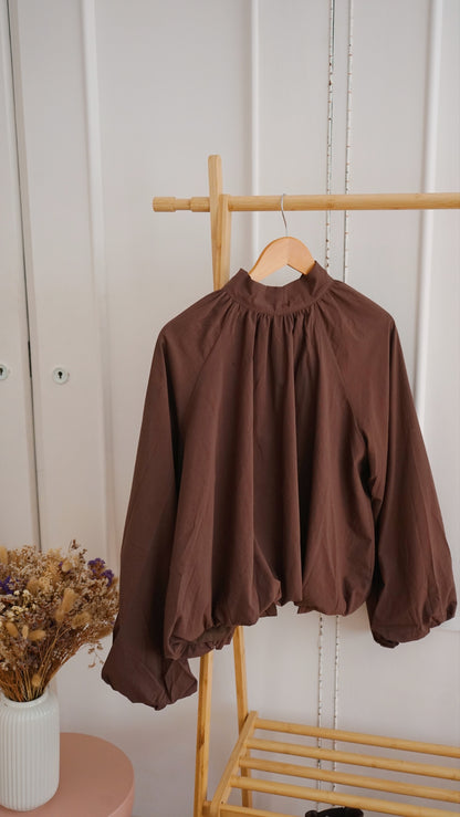 Blouse Mahé chocolat