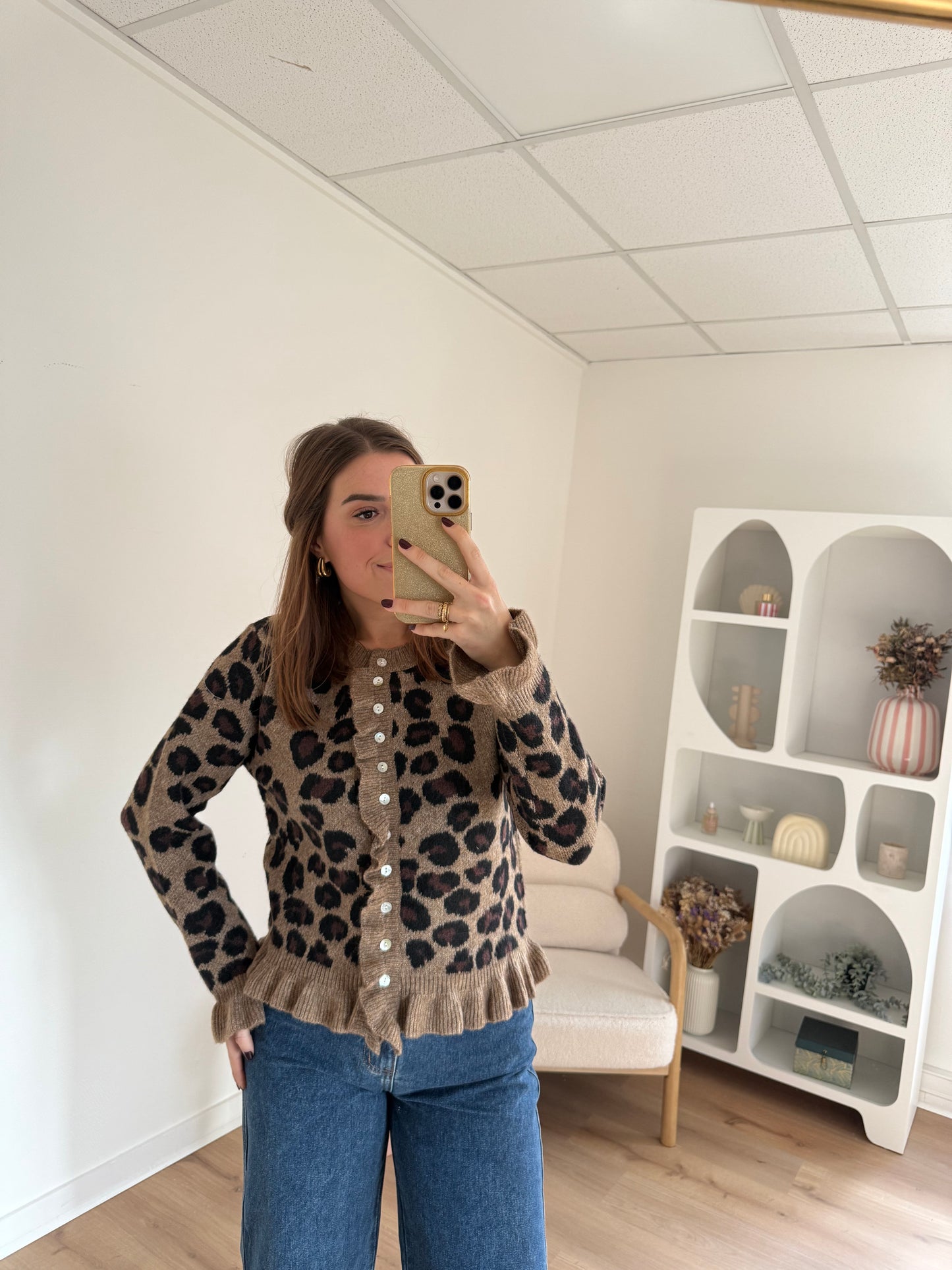 Cardigan Maxine léopard