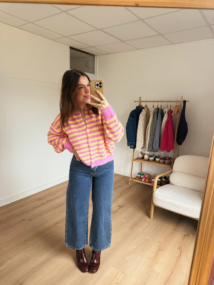 Cardigan rayé Solela