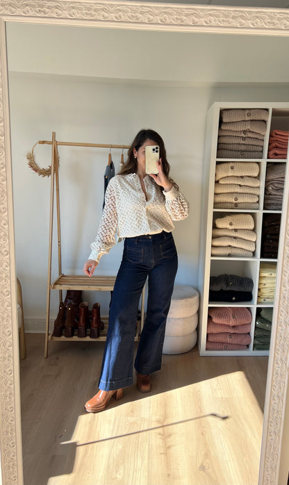 Blouse brodée Isaure